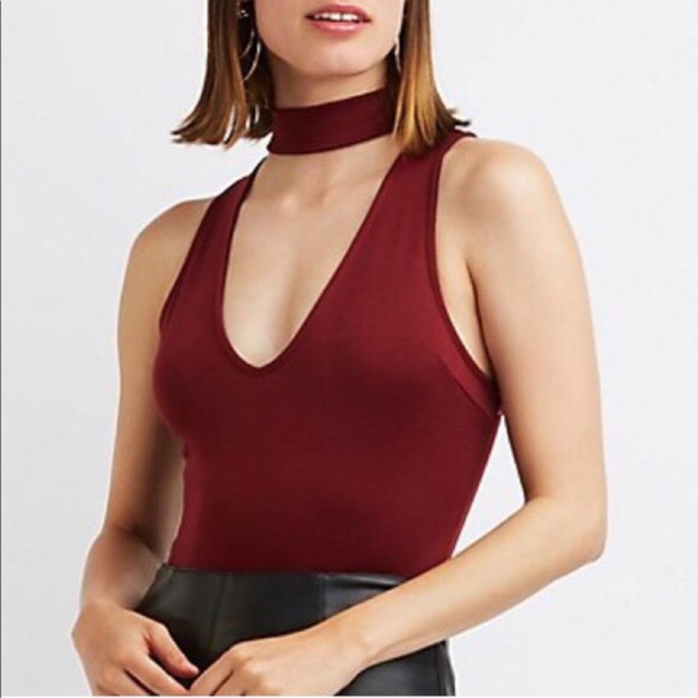 Burgundy Bodysuit